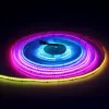 Prémium COB Digitális RGB LED szalag, erős fénnyel, ami pontmentes futófény és szivárvány effekteket hoz létre