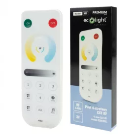 Modern, 4-zónás RF távirányító digitális CCT LED szalagokhoz