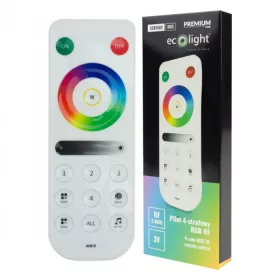 Modern, 4-zónás RF távirányító digitális RGB LED szalagokhoz