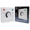Modern, 4-zónás fali vezérlőpanel és RF távirányító egyszínű, digitális LED szalagokhoz
