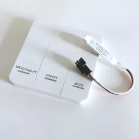 Fali kivitelű RF digitális LED vezérlő és vevő szett egyszínű, címezhető LED szalagokhoz