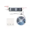 Fali kivitelű RF és Bluetooth vezérlésű digitális LED vezérlő szett egyszínű, címezhető LED szalagokhoz