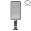 Prémium 200W kültéri LED utcai lámpa és térvilágító 24000 lumen fényerővel, 4000K természetes fénnyel, vízálló szürke házban