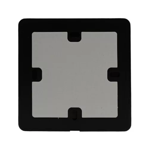 Fekete színű vezeték nélküli Tuya 4 zónás fali LED panel IP44 vízálló kialakítással