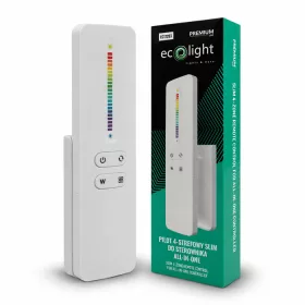 Karcsú, fehér 4 zónás okos távirányító All-in-One LED vezérlőkhöz