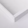 Modern, fehér, felületre szerelhető kiemelő keret 60x60 cm-es élvilágított LED panelhez.