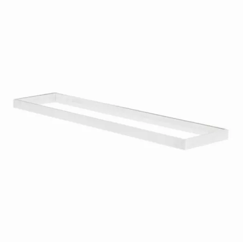 Fehér, felületre szerelhető kiemelő keret 120x30 cm-es LED panelhez