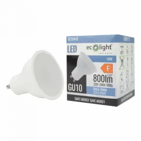 LED spot izzó GU10 10W 800lm 6500K 120° -Eco Light