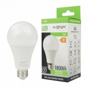 LED izzó 18W E27 1620lm A70 4000K-Eco Light