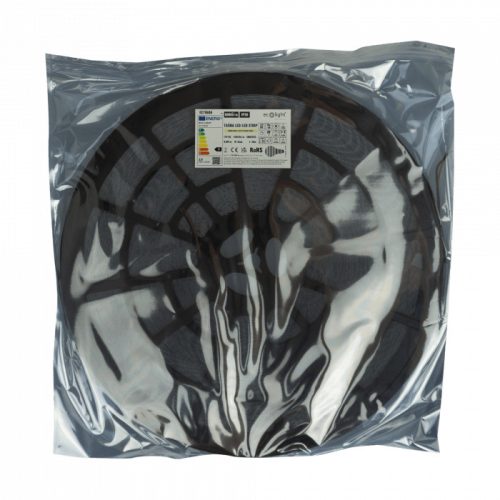 50 méteres tekercsben kapható 12V-os, 9.6W-os meleg fehér LED szalag kivitelezési munkákhoz.