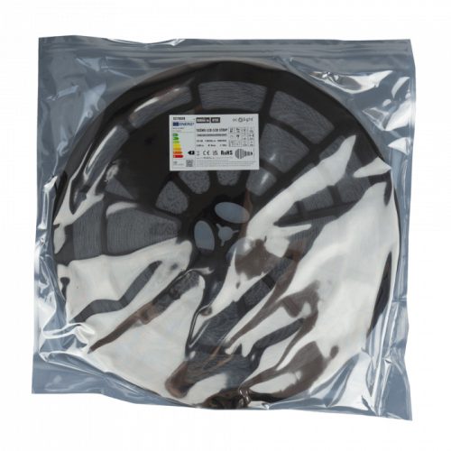 50 méteres tekercsben kapható 12V-os, 9.6W-os természetes fehér LED szalag kivitelezési munkákhoz.