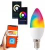 Eco Light Smart LED gyertya izzó E14 RGB+CCT 6 Watt WiFi