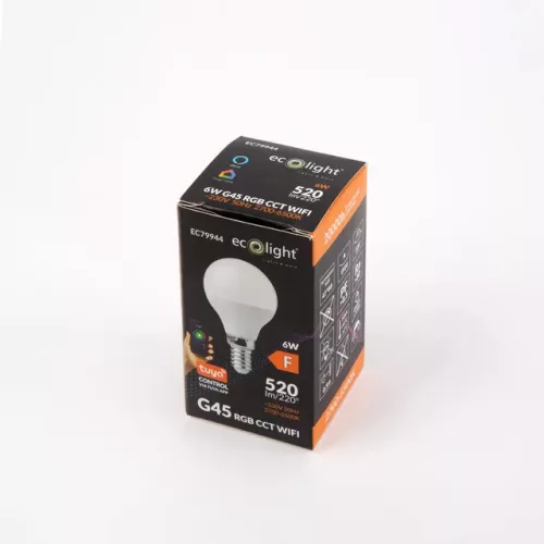 Eco Light Smart LED izzó E14 RGB+CCT 6 Watt WiFi