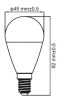 Eco Light Smart LED izzó E14 RGB+CCT 6 Watt WiFi