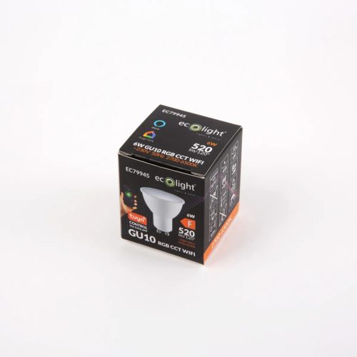 Eco Light Smart LED spot GU10 RGB+CCT 6 Watt WiFi