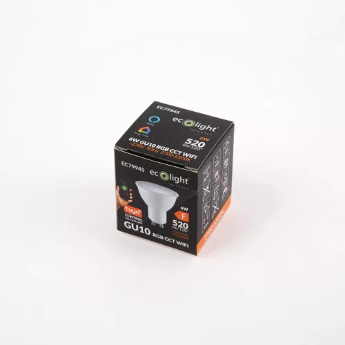 Eco Light Smart LED spot GU10 RGB+CCT 6 Watt WiFi
