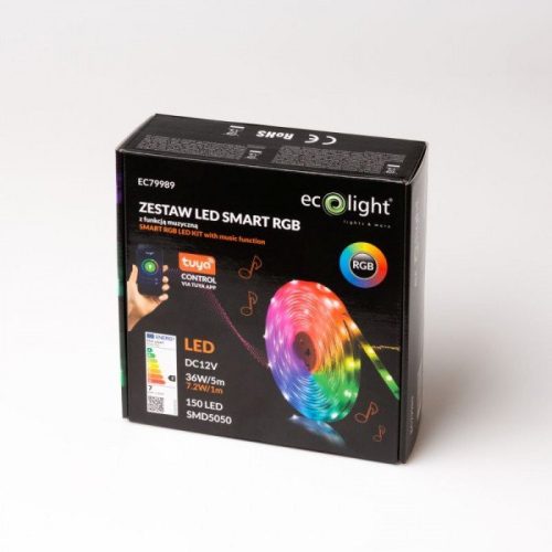 SMART LED szalag készlet RGB 7,2W/m IP20, 5m