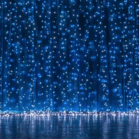   RGB Karácsonyi Függöny 144 LED 1X1.5m Távirányítóval IP44