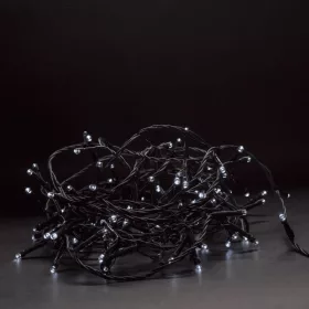   Karácsonyi Füzér Kültérre 180 LED 14 méter Hideg fehér