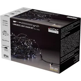   Sorolható Karácsonyi Füzér Kültérre 240 LED 24 méter Meleg fehér Adapterrel