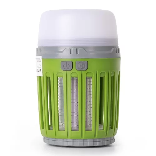 Szúnyogirtós Kempinglámpa Beépített Akkumulátorral 3W - Zöld