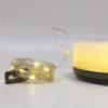 Entac napelemes és USB-s tölthető kempinglámpa beépített kihúzható 10 méteres színes RGB és melegfehér LED fényfüzérrel