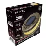 Entac napelemes és USB-s tölthető kempinglámpa beépített kihúzható 10 méteres színes RGB és melegfehér LED fényfüzérrel