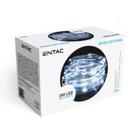  Karácsonyi Füzér Kültérre 20m 200 PVC Bevonatú Micro LED Hideg Fehér