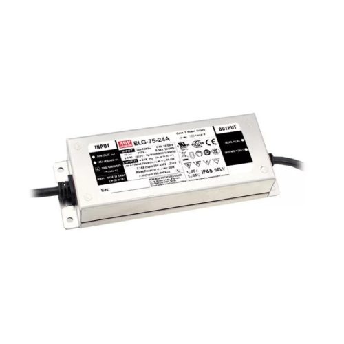  Mean Well Dimmelhető LED tápegység 60W 24V IP65 ELG-75-24B