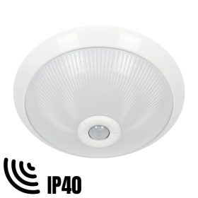   Kültéri mennyezeti lámpa mozgásérzékelővel 18W Ø29cm természetes fehér