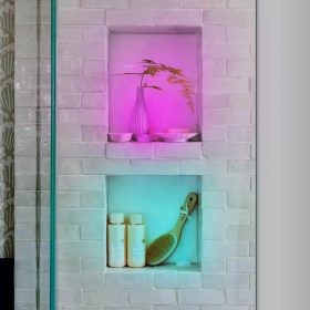 Hordozható RGB éjjeli fény 6db/szett + távirányító