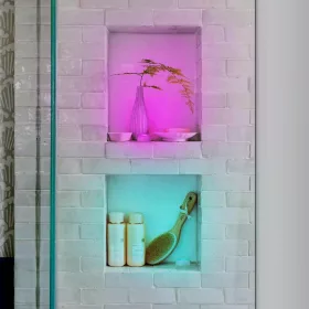 Hordozható RGB éjjeli fény 6db/szett + távirányító