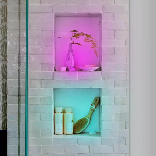 Hordozható RGB éjjeli fény 6db/szett + távirányító