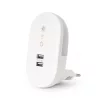 Konnektorba dugható éjjeli fény fényerőszabályzással és USB csatlakozóval 1,5W Meleg fehér
