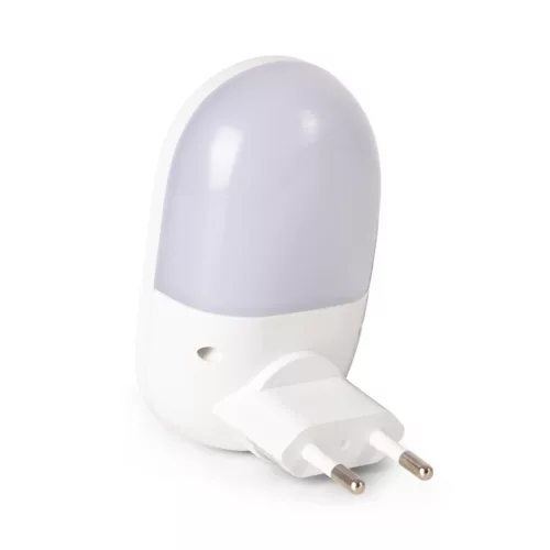 Konnektorba dugható éjjeli fény fényerőszabályzással és USB csatlakozóval 1,5W Meleg fehér