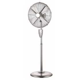   FÉM Álló Ventilátor Távirányítóval 50W – Ipari Teljesítmény, Retro Dizájn