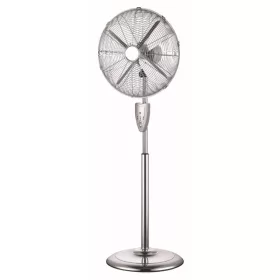   FÉM Álló Ventilátor Távirányítóval 50W – Ipari Teljesítmény, Retro Dizájn