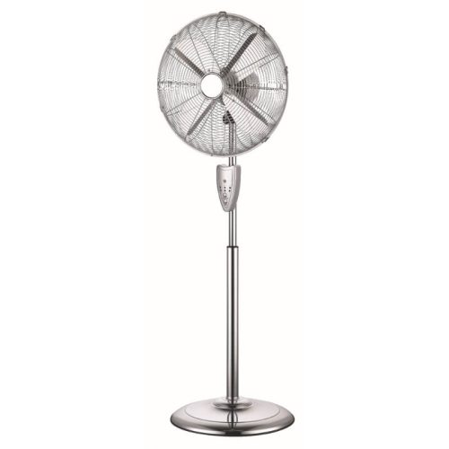 FÉM Álló Ventilátor Távirányítóval 50W – Ipari Teljesítmény, Retro Dizájn