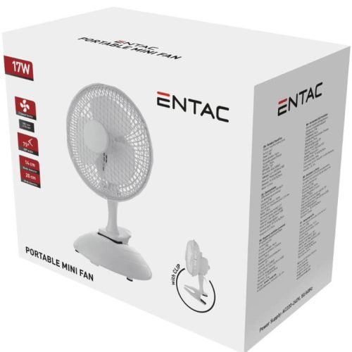 Csiptetős Mini Ventilátor 20cm – Asztali és Rögzíthető 2az1-ben