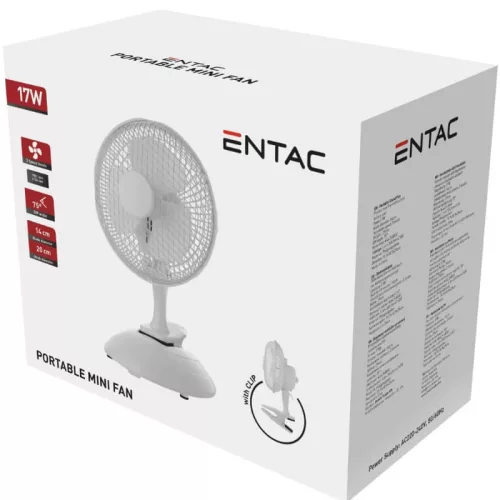 Csiptetős Mini Ventilátor 20cm – Asztali és Rögzíthető 2az1-ben