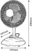 Csiptetős Mini Ventilátor 20cm – Asztali és Rögzíthető 2az1-ben