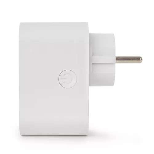 Fehér Smart Wi-Fi és Bluetooth okos konnektor adapter USB-A és modern USB-C gyorstöltő portokkal