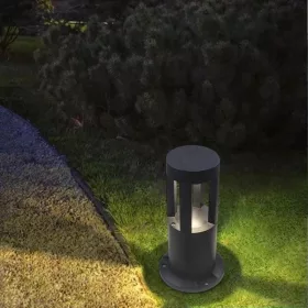   Kültéri COB LED állólámpa 30cm, 3000K 12W, 600lm, Fekete