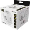 Entac Gömb Elosztó 3 Foglalattal 2×2.1A USB-vel kapcsolóval 1.5m 3G1.5