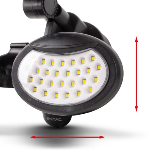 2 Fejű Napelemes Fali lámpa mozgásérzékelővel 10W