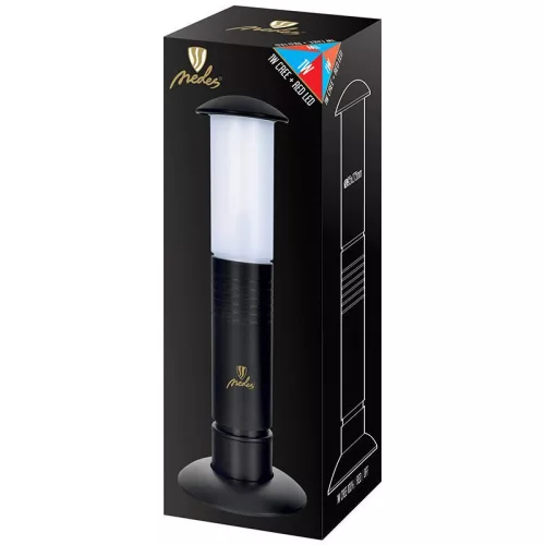 Talpas LED Kemping Lámpa – Fehér és Piros Fény, Elemes IPX4