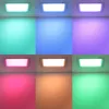 MiBoxer 9W-os süllyesztett RGB+CCT LED lámpa színes és állítható fehér fénnyel, dimmelhető