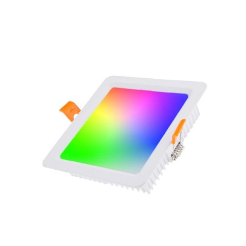 MiBoxer 9W-os süllyesztett RGB+CCT LED lámpa színes és állítható fehér fénnyel, dimmelhető