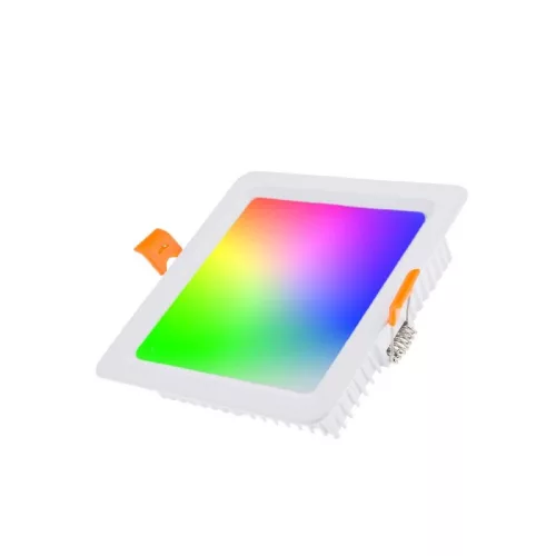 MiBoxer 9W-os süllyesztett RGB+CCT LED lámpa színes és állítható fehér fénnyel, dimmelhető