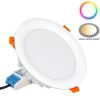 MiBoxer 18W-os süllyesztett RGB+CCT LED lámpa színes és állítható fehér fénnyel, dimmelhető
